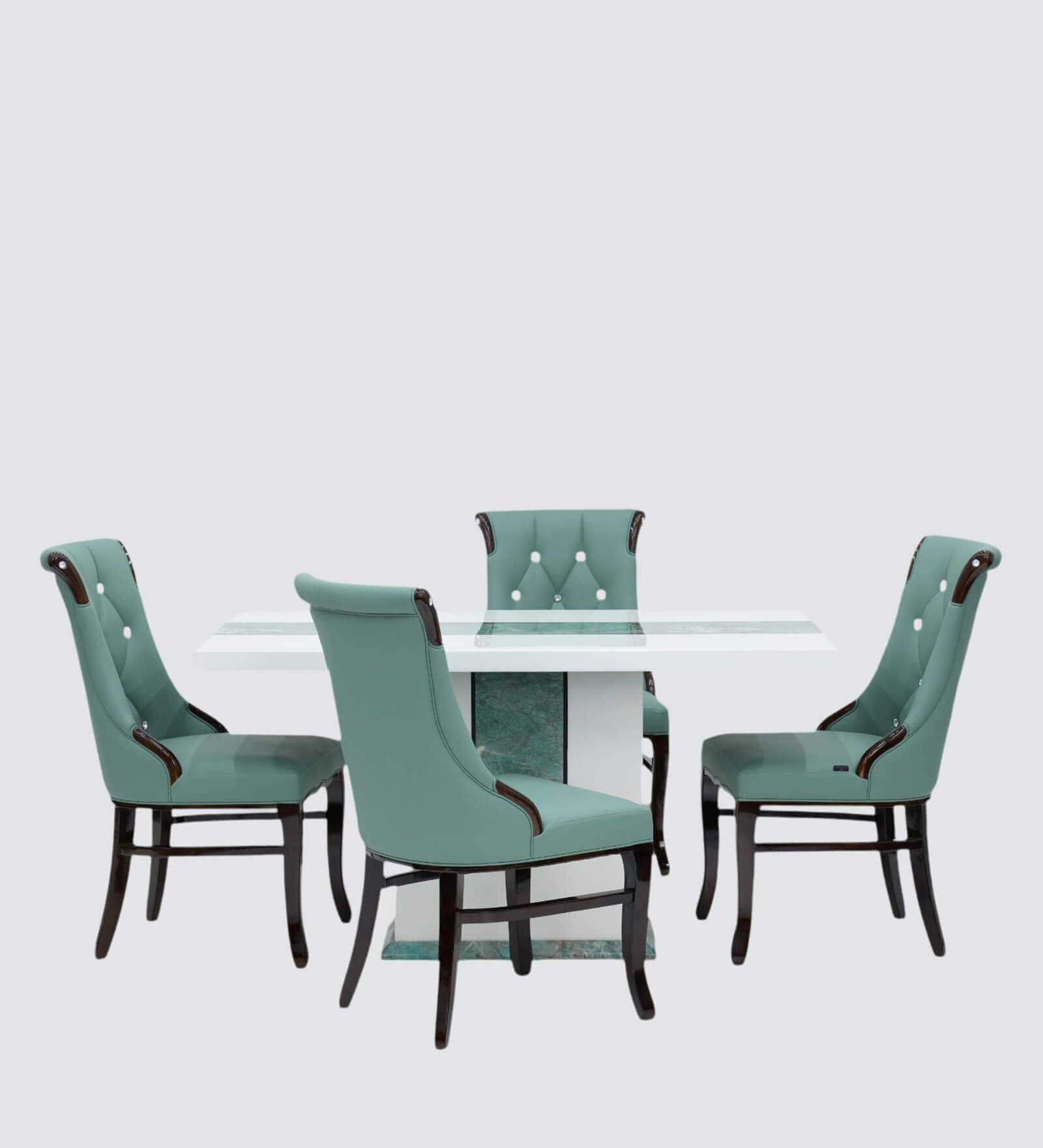 Upholstery chairs with dining set 3