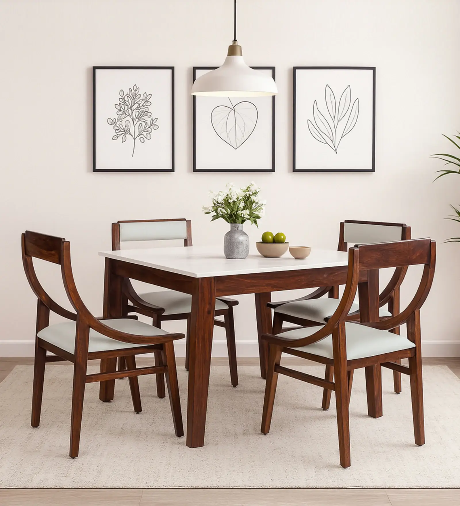 curve dining set