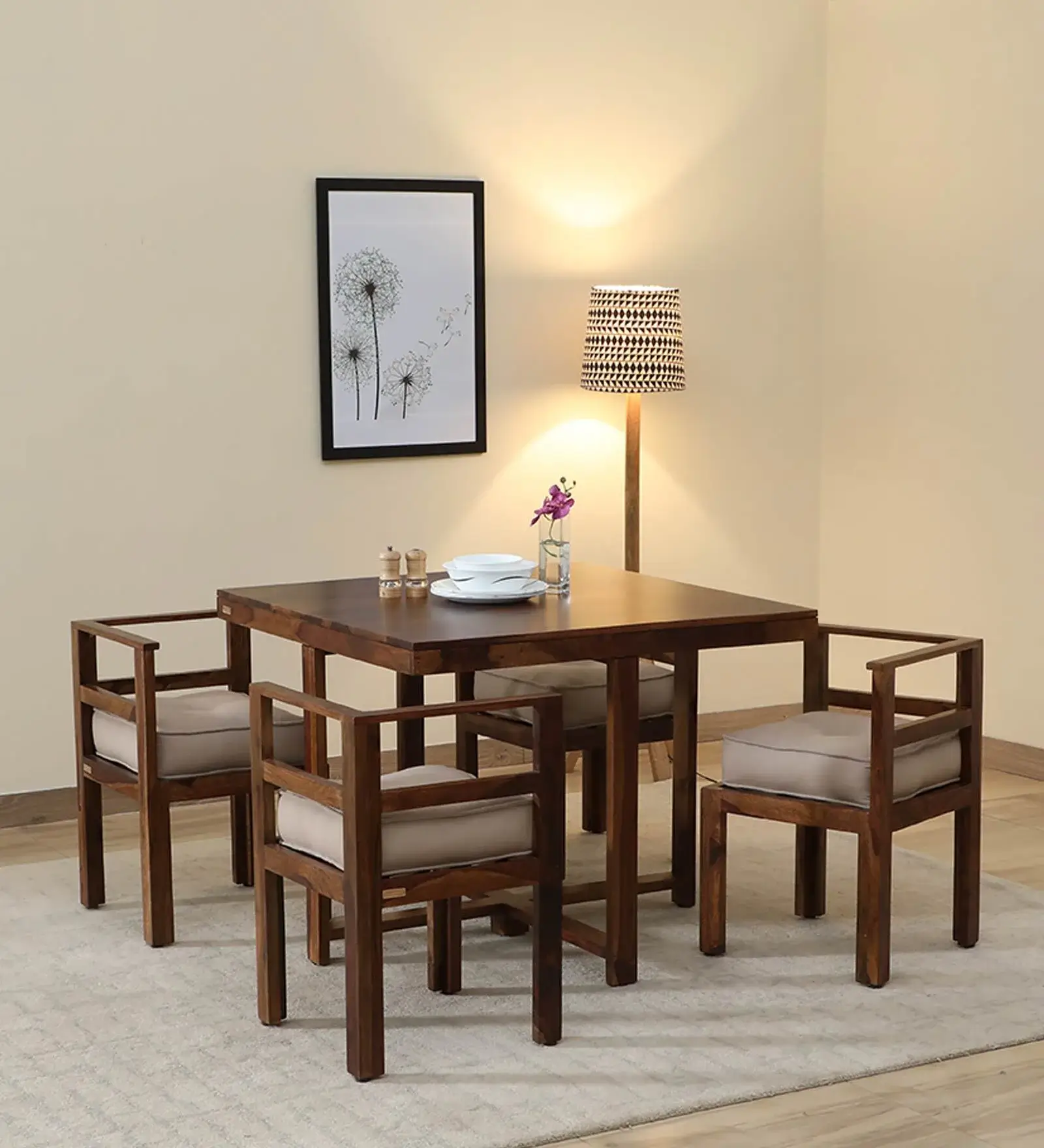 under dining chairs set